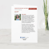 Rudolph's Sparkly Antlers - KidsArt for CHOC Kaart (Achterkant)