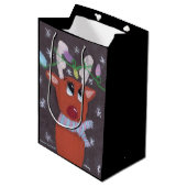 Rudolph's Sparkly Antlers - KidsArt for CHOC Medium Cadeauzakje (Voorkant Gekanteld)