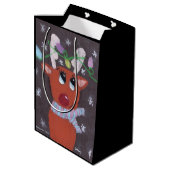 Rudolph's Sparkly Antlers - KidsArt for CHOC Medium Cadeauzakje (Achterkant Gekanteld)