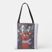 Rudolph's Sparkly Antlers - KidsArt for CHOC Tote Bag (Achterkant)