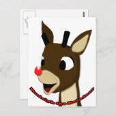 Rudulph the Reindeer Briefkaart (Voorkant / Achterkant)