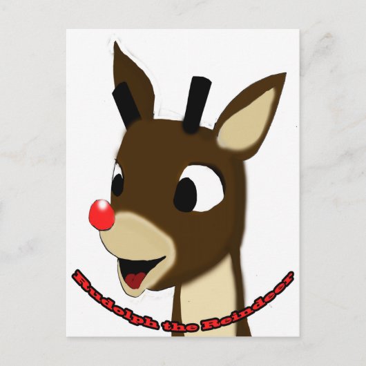 Rudulph the Reindeer Briefkaart (Voorkant)