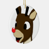 Rudulph the Reindeer Keramisch Ornament (Rechts)