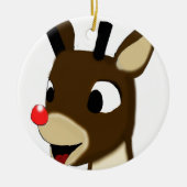 Rudulph the Reindeer Keramisch Ornament (Voorkant)
