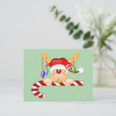 Rudy Candy Cane Briefkaart (Staand voorkant)