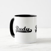 Rudy Classic Retro Name Design Mok (Voorkant links)