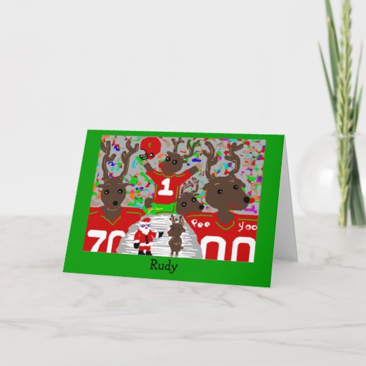 Rudy Feestdagen Kaart (Voorkant)