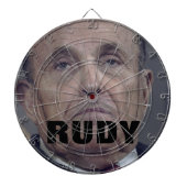 Rudy Giuliani Black Hair Dye Drip Face Dartboard Dartbord (Voorkant)