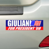 Rudy Giuliani For President 2008 Bumpersticker (Op auto)