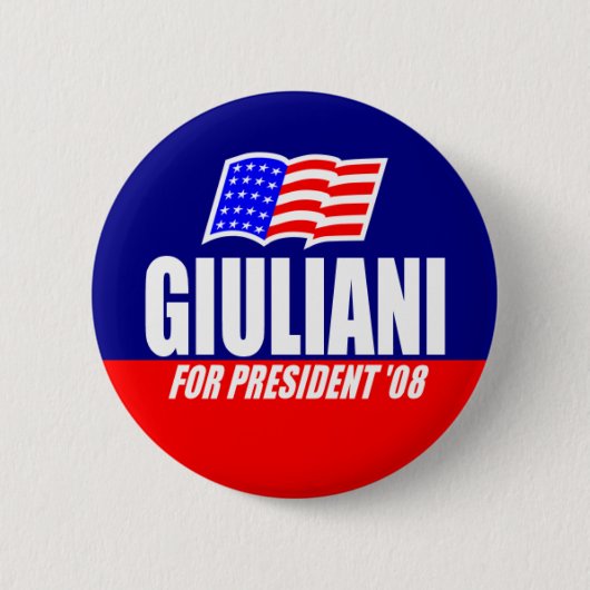 Rudy Giuliani voor President 08 Button (Voorkant)