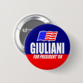 Rudy Giuliani voor President 08 Button (Voorkant /achterkant)