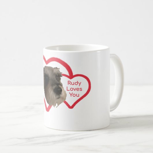 Rudy houdt van je koffie Mok (Voorkant rechts)