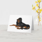 Rudy op wit kaart (Gele Bloem)