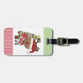Rudy Reindeer Holiday Tree Bagagelabel (Voorkant horizontaal)