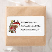 Rudy Reindeer Holiday Tree Etiket (Insitu)