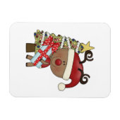 Rudy Reindeer Holiday Tree Magneet (Horizontaal)