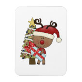 Rudy Reindeer Holiday Tree Magneet (Verticaal)