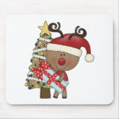 Rudy Reindeer Holiday Tree Muismat (Voorkant)