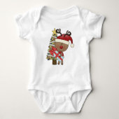 Rudy Reindeer Holiday Tree Romper (Voorkant)