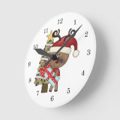 Rudy Reindeer Holiday Tree Ronde Klok (Hoek)