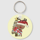 Rudy Reindeer Holiday Tree Sleutelhanger (Voorkant)