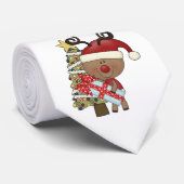 Rudy Reindeer Holiday Tree Stropdas (Opgerold)