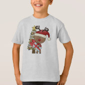 Rudy Reindeer Holiday Tree T-shirt (Voorkant)