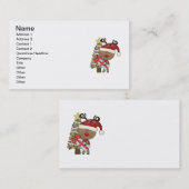 Rudy Reindeer Holiday Tree Visitekaartje (Voorkant / Achterkant)