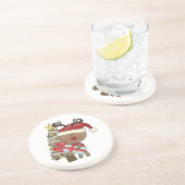 Rudy Reindeer Holiday Tree Zandsteen Onderzetter (Zijkant)