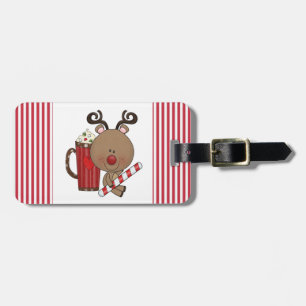 Rudy Reindeer met Cacao Bagagelabel