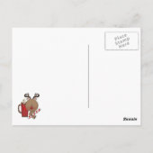 Rudy Reindeer met Cacao Briefkaart (Achterkant)