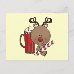 Rudy Reindeer met Cacao Briefkaart