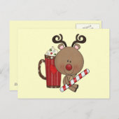 Rudy Reindeer met Cacao Briefkaart (Voorkant / Achterkant)