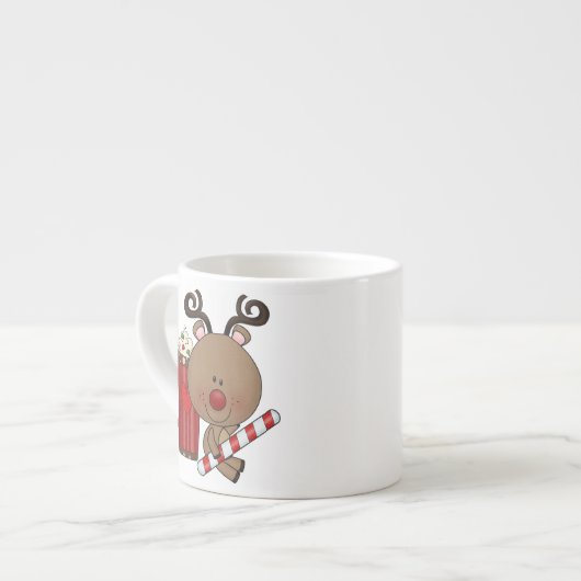 Rudy Reindeer met Cacao Espresso Kop (Links)