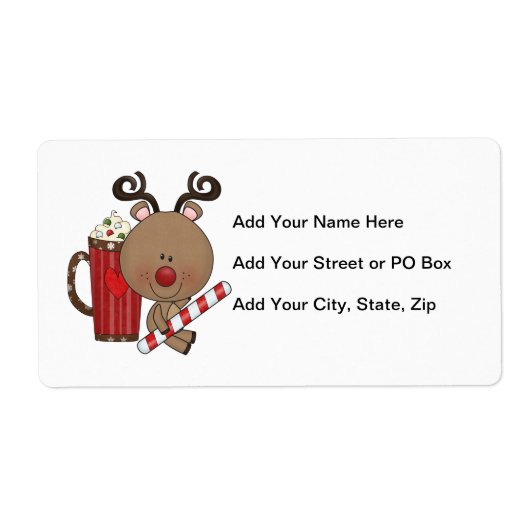 Rudy Reindeer met Cacao Etiket (Voorkant)