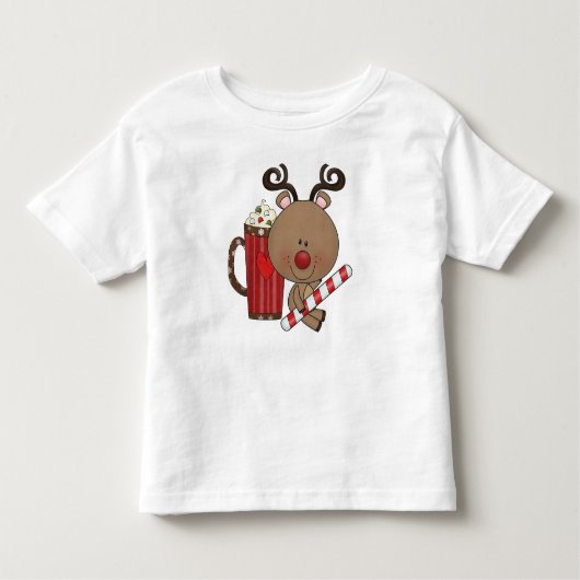 Rudy Reindeer met Cacao Kinder Shirts (Voorkant)