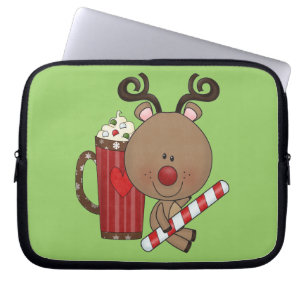 Rudy Reindeer met Cacao Laptop Sleeve