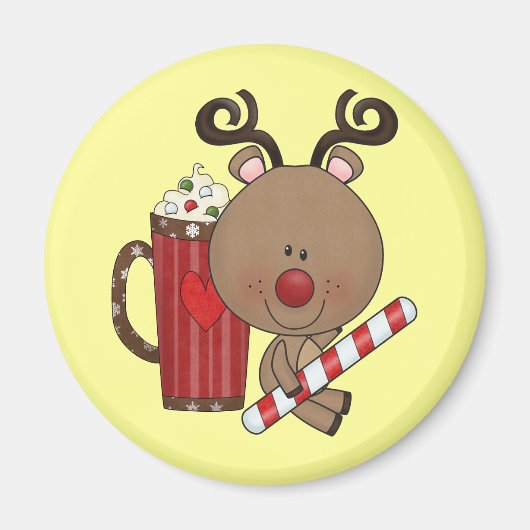 Rudy Reindeer met Cacao Magneet (Voorkant)