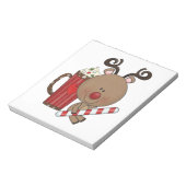 Rudy Reindeer met Cacao Notitieblok (Linkerzijde)
