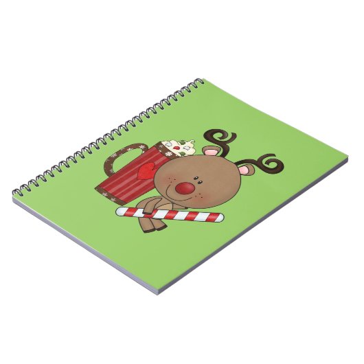 Rudy Reindeer met cacao Notitieboek (Linkerzijde)