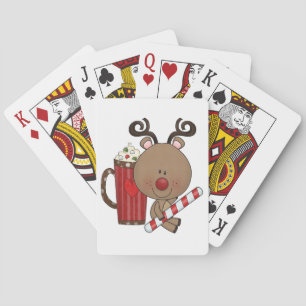 Rudy Reindeer met Cacao Pokerkaarten