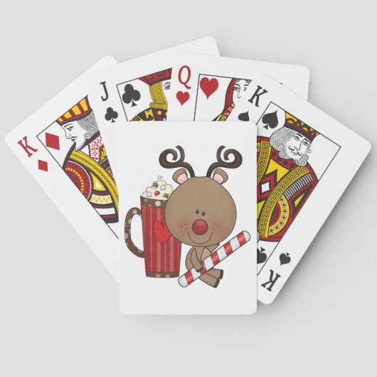 Rudy Reindeer met Cacao Pokerkaarten (Achterkant)