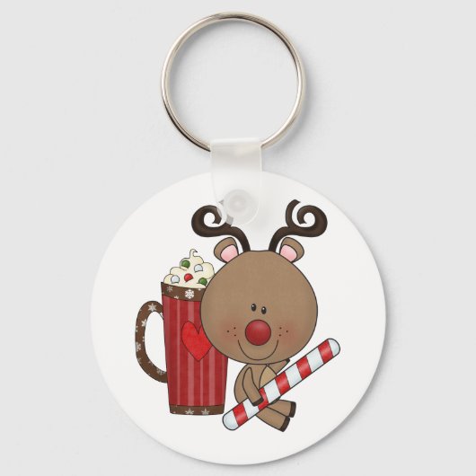 Rudy Reindeer met Cacao Sleutelhanger (Voorkant)