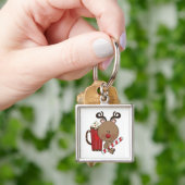 Rudy Reindeer met Cacao Sleutelhanger (Hand)