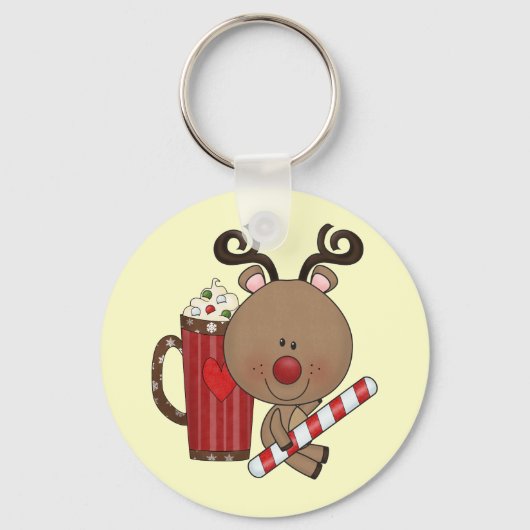 Rudy Reindeer met Cacao Sleutelhanger (Voorkant)