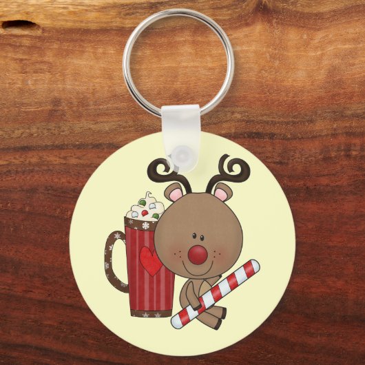 Rudy Reindeer met Cacao Sleutelhanger (Voorkant)