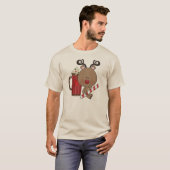 Rudy Reindeer met Cacao T-shirt (Voorkant volledig)