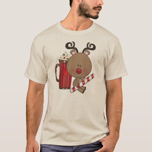 Rudy Reindeer met Cacao T-shirt (Voorkant)