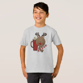 Rudy Reindeer met Cacao T-shirt (Voorkant volledig)