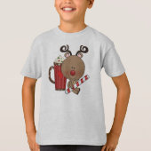 Rudy Reindeer met Cacao T-shirt (Voorkant)